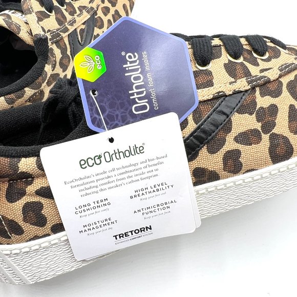 Tretorn Womens Size 8.5 Leopard‎ Cheetah Animal Print Casual Sneakers Shoes - Picture 13 of 13